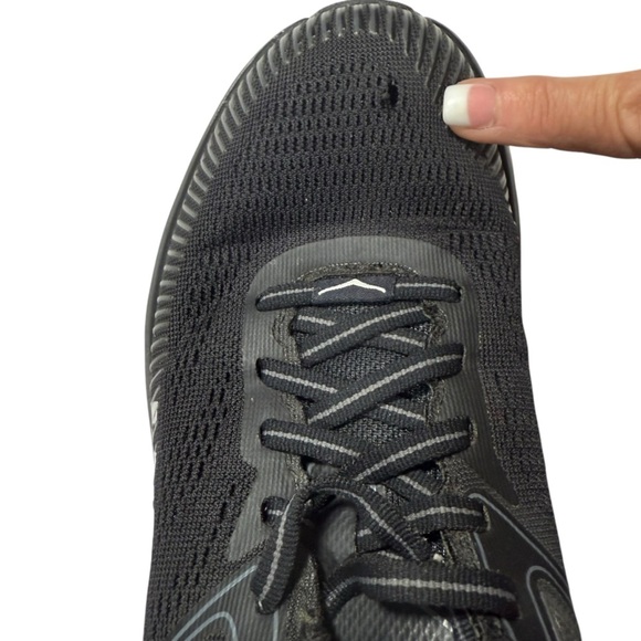 Hoka One Bondi 7 Black White Running Shoe Women's Sneaker Sz6 Wide Comfort - Picture 10 of 11